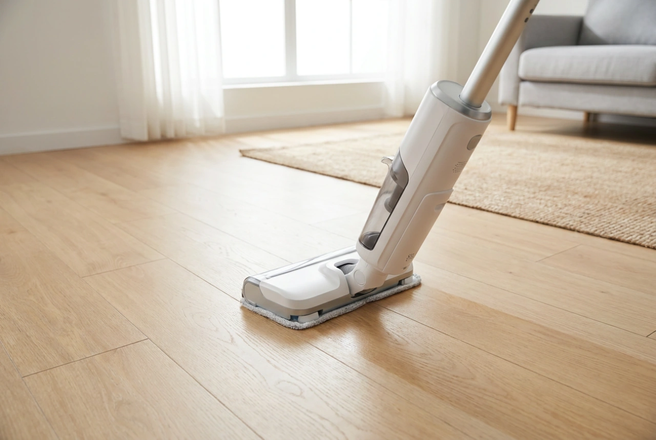 Kako prati laminate uspravnim usisavačem za pranje bez viška vode