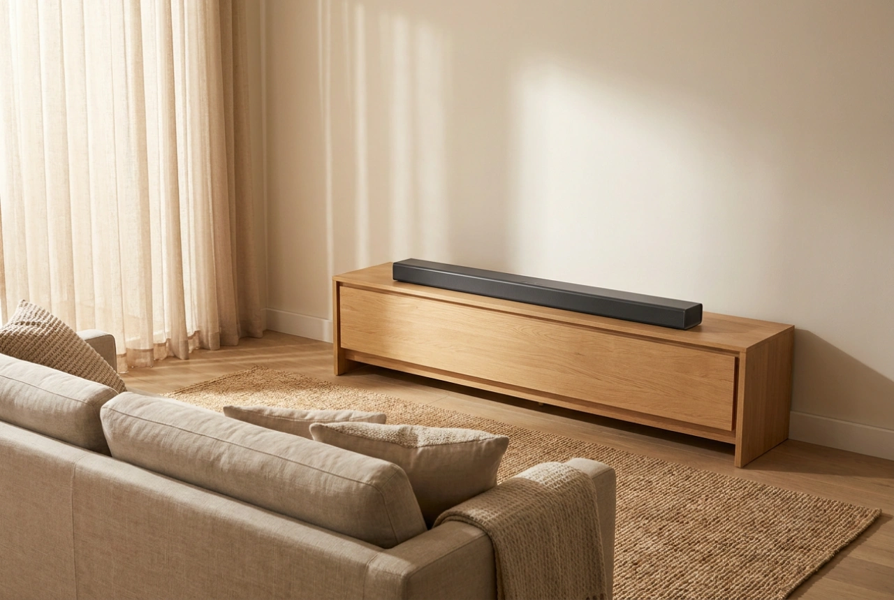 Kada je soundbar s ugrađenim subwooferom najbolji izbor za stan