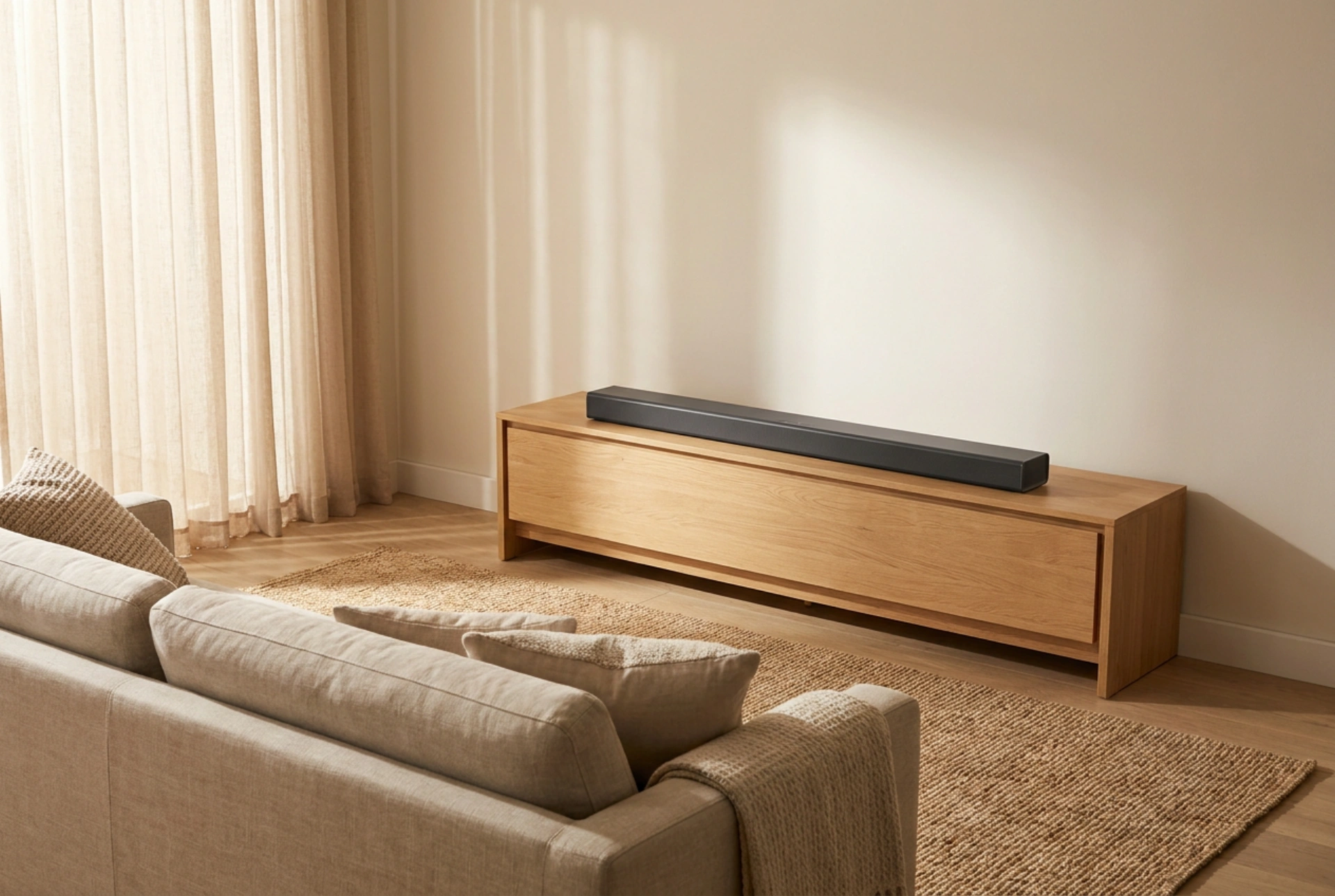 Kada je soundbar s ugrađenim subwooferom najbolji izbor za stan