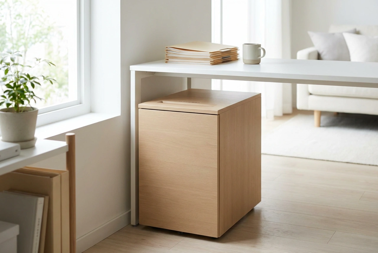 Kako organizirati prostor za uništavač papira s košem